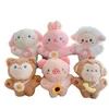 Cartoon Forest Animal Doll Small Pendant Plush Toy Little Sheep Pig Monkey Wedding Present