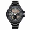 Heart of Light Energy Steel Business Watch Mens Mechanical Electronic Watch Multi Funkcjonalna elektronika