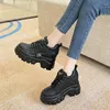 Fitness Schuhe Frauen Winter Plattform Turnschuhe Warme Pelz Plüsch Einlegesohle Stiefeletten Frühling Chunky Lace-up Tennis Frau Mujer 9CM