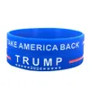 Great Keep America Stock Armbanden Trump Voor President 2024 Siliconen Inspirerende Motiverende Meisje Jongen Polsbandje Amerikaanse Donald Vote Star Gestreepte Armbanden n