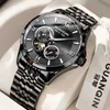 Guanqin Mens Watch Watch Watch Mens 2024 New New Automatic Hollow Mens Watch