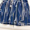 Vestidos de niñas de moda ropa de diseño para niños diseño de rayas azul