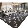 Carpet Living Room Stain-Resistant Easy to Care Deisgner Light Luxury High-Grade Non-Slip Crystal Velvet Table Carpet Household Cold Insulation Sofa Cover