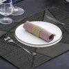 Bord mattor värmebeständiga placemats moderna mattvattentät PVC för mat icke-halkisolering