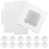 Tirez les conteneurs 50 PCS Boîtes à gâteau Mariage pour les invités beignet cajitas para postes biscuit cadeau kraft papier transport de transport en vrac