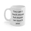 Tassen „Music Can Touch You“-Becher, Keramiktasse, Geschenke, 325 ml