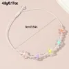 Bracelets de cheville Transprant Fleur Pendentif Pour Femmes Creative Summer Mode Vacances Bijoux Réglable À Lacets Perlé Jambe Bracelet Drop Deliv Otti9