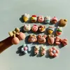 Decorative Figurines 20pcs Mixed Resin Accessories Water Cup Sticker Phone Decoration Cartoon Cute Ice Cream