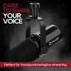 Microfono dinamico FDUCE SL40X/SL40 USB/XLR con isolamento acustico in uscita per cuffie integrate, per podcast, giochi, trasmissione in diretta