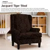 Chair Covers Wingback Slipcover Armchair Sofa Cover With Cushion Furniture