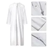 abaya Islamic Men Robe Muslims Dres Djellaba Simple Fi Applique Shirts Arabic Dr Men Ethnic Clothing Gift U1hM#