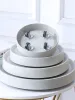 Fack MOBIL Blommorpanna Tray Base Universal Wheel With Wheel Flower Disk Drag Roller Remskiva Vit plast Dold Invisible Wheel
