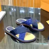 Designer Women Sandals Cross Belt Flat Slipper Fashion Embossed Summer Low Heel Slippers Slides Flip Flops Sandals Size 34-41