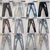 Paarse jeans Denim broek Heren jeans Designer Jean Heren zwarte broek High-end kwaliteit Recht ontwerp Retro streetwear joggingbroek Ontwerpers joggers broek