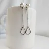 Brincos pendurados 1 par diy gota de água longo aço inoxidável branco pérola encantos gancho pendurado fazendo jóias de moda para mulheres meninas