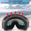 Gogle Bollfo Ski Goggles Magnetyczne soczewki Bezczynność UV Ochrona przeciw mgle śnieżne snowboard Gogle dla mężczyzn Kobiety dla dorosłych młodzieży szklanki narciarskie