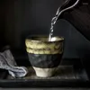 Tasses soucoupes 220ML créative japonaise en céramique poterie tasse à thé Stoare facile à café