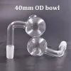 10pcs Big Size 4cm Ball Glass Oil Burner Pipe Bent Oil Bowl Adapter Thick Tube Smoke Pipe Nail Burning Jumbo Smoking Accessorie LL