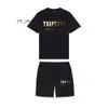 TRAPSTAR HERS TSHIRTS SOMMERPRESTED BOTTOM TSHIRT SHORTS SETS STREETEWEAR TRAPSTAR TRACKSUT MÄNS Sportkläder Trapstar Trapstar Shirt and Shorts Suits 6368