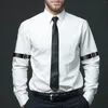 Кепки, 2 шт., манжеты для рубашек, мужские подвязки на рукавах, регулируемые держатели нарукавников