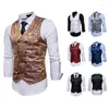 Gilet da uomo 2024 Gilet Slim Abito doppio petto Designer Luxury Elegante stampa Coreana Fashion Street Dress Cappotto per adulti