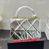 25 cm Trend Flap Women Designer Shoulder Bag Big Diamond Lattice Läder Luxury Handväska Underarm Portable stor kapacitet Crossbody Bag Pochette Card Holder Clutch