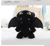 Fyllda plyschdjur Tandlös Plush Toy Dragon 3 Night Fury Plush Toy 9 Toothless Doll Toy Stuffed Soft Animal Cartoon Gift for Children Doll 23CM240327