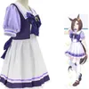 Racing lady cos klänning vit maikun cosplay sjöman enhetlig kvinnlig teresan skola anime prestanda kläder
