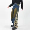 2023 ROPA GRUNGE Y2K STREETWEAR RIPPIDED BAGGY JEANS PANTS MEN CLOSTION STRAIGHT LOAKE WOOUNS DENIM OUNSERS PANTAL HOMME 82ZQ＃