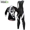 Giacche da ciclismo WOSAWE Uomo Autunno Mountain bike Skeleton Maglia a maniche lunghe Asciugatura rapida Ciclismo Pantaloni grandi Maillot Cycle Wear Clothes24329