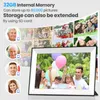 Digital Photo Frames 32GB Frameo 10.1 Inch Smart Digital Picture Frame WiFi IPS HD 1280*800 Electronic Digital Photo Frame Touch Screen Good Gift 24329