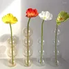 Vases Transparent Bulle Verre Vase Boule De Cristal Fleur Hydroponique Art Ware Table Bouteille Chambre Décor