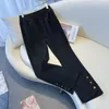 155kg Plus Taille Jeans Femme Hanche 114-160 Taille haute Casual Loose Flare Pantalon Pantalon Noir Grande Taille 5XL 6XL 7XL 8XL 9XL 54mu #