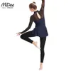 Midee Jazz Dance Costume Adulte Combinaison Gymnastique Tenues Lg Manches Pantalon Jupe Justaucorps Competiti Performance Stage Dancewear s2sL #