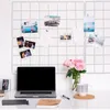 Frames Wire Picture Storage Holder Metal Po Display Stand Frame Wall Grid Iron Panel Hanging Decor