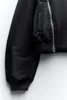 ETJ2023New Autumn och Winter High Neck and LG Sleeves Jackor för kvinnor Kontrast Bomber Jacket med Zips A722#