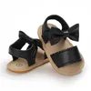 Sandalen 0-18M Baby Schattig Voorschoolse zomersandalen Zwarte prinses Casual Zachte rubberen zool Antislip enkele schoenen Meisjes eerste wandelschoen 240329