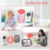 VB603 Video Baby Monitor 2.4G Wireless med 3,2 tum LCD 2 Way Audio Talk Night Vision Surveillance Security Camera Babysitter 240326