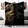 Animal Dragon Blanket 울트라 경량 소프트 플러시 플러시 소파 침대 소파 사무실 선물 240326