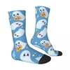 Men's Socks Funny Crazy Sock For Men Sweet Blue Hip Hop Vintage Halloween Happy Pattern Printed Boys Crew Novelty Gift