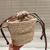 Cubi Anagram Straw Beach Crossbody Handtas Luxe leerbeurt Portemuleert klassieke koppelingsrugzak mode onderarm tassen vrouw