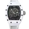 Titta på datum lyxklockor för herrmekanisk richa m diamant automatisk mens silikon schweizisk varumärkesdesigner sport armbandsur g9ty
