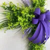 Decoratieve Bloemen Kruis Garland Lente Decor Kransen Voor Voordeur Planten Teardrop St Patrick Day Zachte Pvc Buxus Patricks Keuken