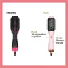 Lisapro OneStep Air Brush 20 Soft Touch Pink hårtork Multifunktionellt Styler Tool 3 i 1 Blow Comb 240329