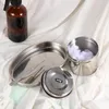 Storage Bottles 3pcs Stainless Steel Tray Pot Anti- Accessories Tweezers