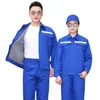 s-5xl Roupas de trabalho de camada dupla Homens Mulheres Segurança Reflexiva Oficina Uniforme Outono Inverno Reparação Automática Mecânico Trabalhador Macacão i8Zo #