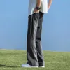Spring New Man Dżinsy Elastyczne talia workowate dżinsy amerykańskie mikro głośniki streetwearne nastolatki dżinsowe spodnie szerokie nogi Insversize 78L5#