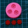 Moldes de cozimento Mini Crisântemo Fondant Molde de Silicone para Ferramentas de Decoração de Bolo Chocolate Pequenas Flores de Decoração F0618