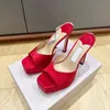 Mujeres de lujo Sandalias de tacón grueso Diseñador de calidad superior Calfksin Tacones altos Moda Zapatos de vestir de verano con caja