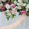 Fleurs décoratives en soie artificielle Rose Fleur arrière-crop